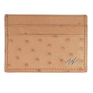 Natural Ostrich Leather Card Case – Classy Tucson Color